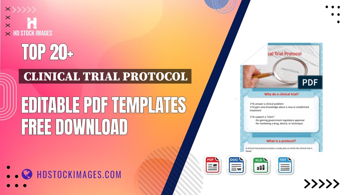 Top 20+ Clinical Trial Protocol Editable PDF Templates Free Download