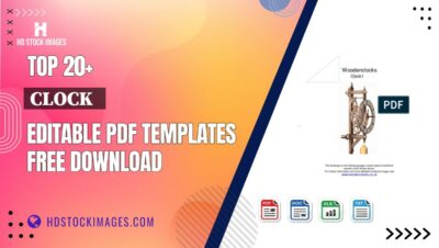 Top 20+ Clock   Editable PDF Templates Free Download