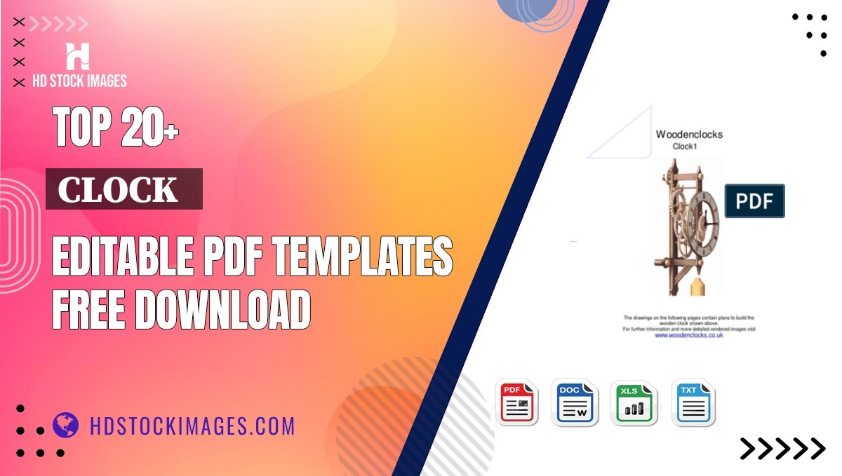 Top 20+ Clock   Editable PDF Templates Free Download