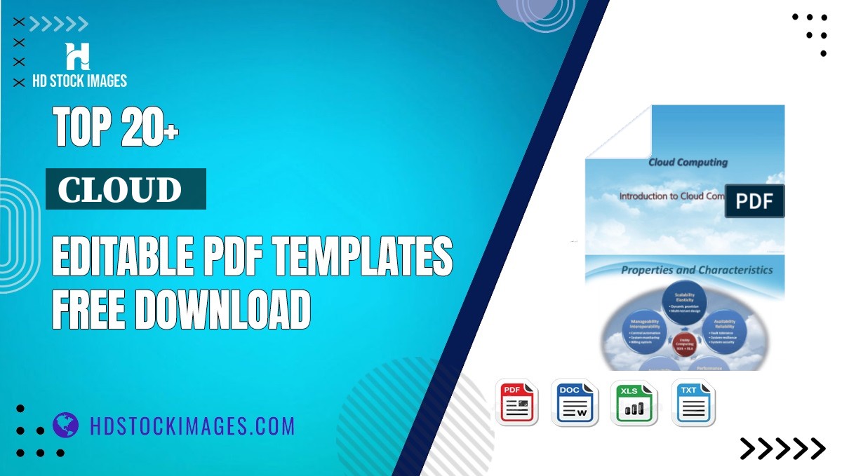 Top 20+ Cloud   Editable PDF Templates Free Download