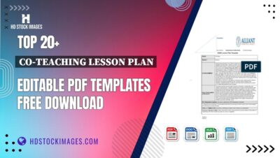 Top 20+ Co-teaching Lesson Plan Editable PDF Templates Free Download