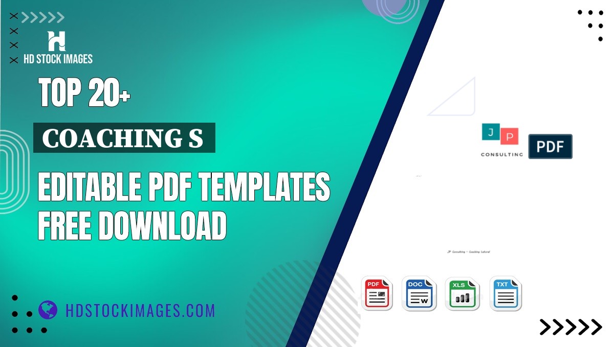 Top 20+ Coaching S  Editable PDF Templates Free Download