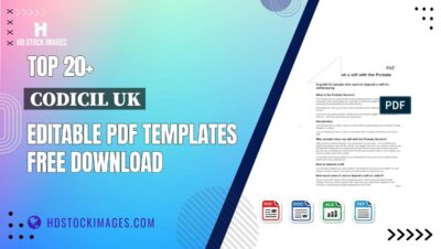 Top 20+ Codicil Uk Editable PDF Templates Free Download