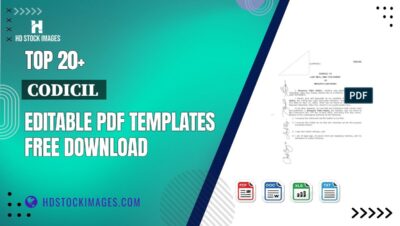 Top 20+ Codicil  Editable PDF Templates Free Download