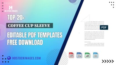 Top 20+ Coffee Cup Sleeve   Editable PDF Templates Free Download