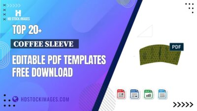 Top 20+ Coffee Sleeve   Editable PDF Templates Free Download