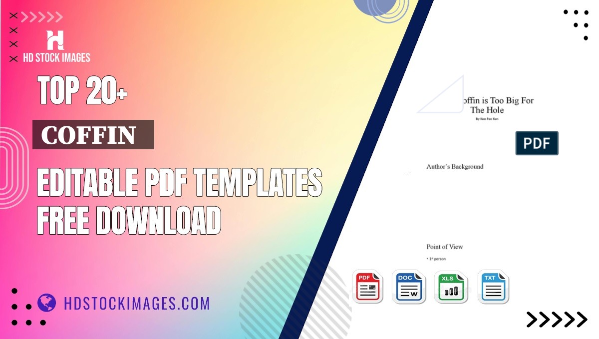 Top 20+ Coffin   Editable PDF Templates Free Download