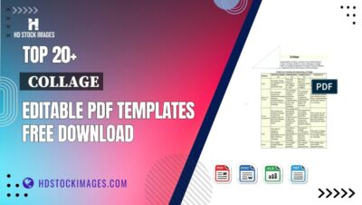 Top 20+  Collage Editable PDF Templates Free Download