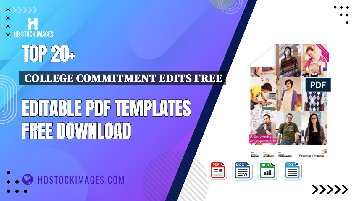 Top 20+ College Commitment Edits Free Editable PDF Templates Free Download