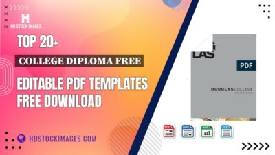 Top 20+ College Diploma Free Editable PDF Templates Free Download