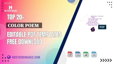 Top 20+ Color Poem   Editable PDF Templates Free Download