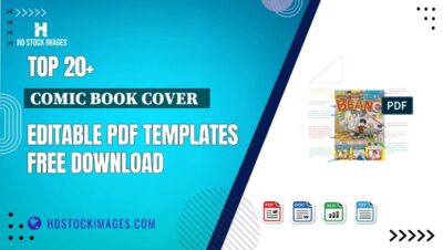 Top 20+ Comic Book Cover   Editable PDF Templates Free Download