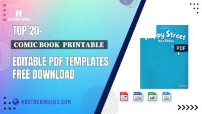 Top 20+ Comic Book  Printable  Editable PDF Templates Free Download