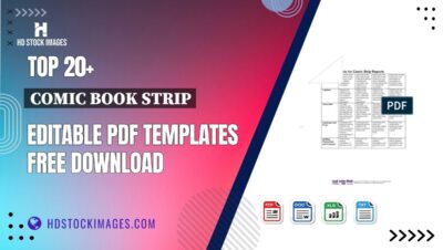 Top 20+ Comic Book Strip Editable PDF Templates Free Download