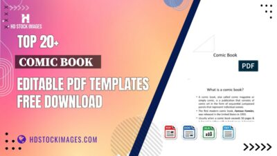 Top 20+ Comic Book   Editable PDF Templates Free Download