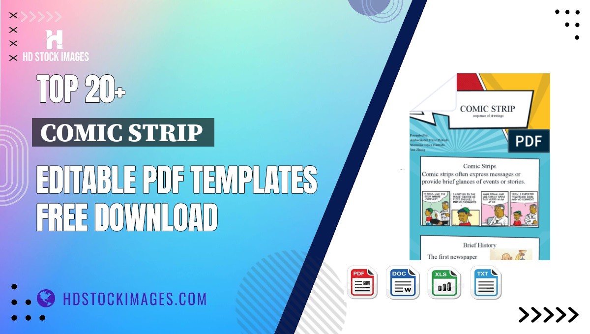 Top 20+ Comic Strip  Editable PDF Templates Free Download
