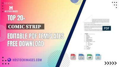 Top 20+ Comic Strip   Editable PDF Templates Free Download