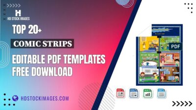 Top 20+ Comic Strips Editable PDF Templates Free Download