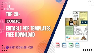 Top 20+ Comic Editable PDF Templates Free Download