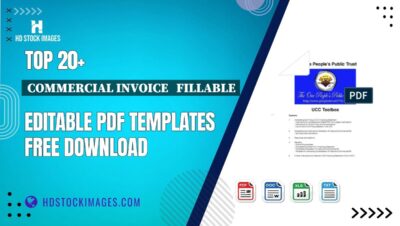 Top 20+ Commercial Invoice   Fillable Editable PDF Templates Free Download