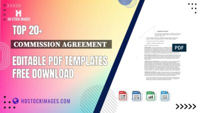 Top 20+ Commission Agreement   Editable PDF Templates Free Download