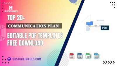 Top 20+ Communication Plan   Editable PDF Templates Free Download