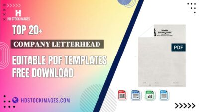 Top 20+ Company Letterhead  Editable PDF Templates Free Download