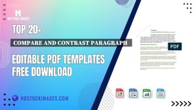 Top 20+ Compare And Contrast Paragraph   Editable PDF Templates Free Download