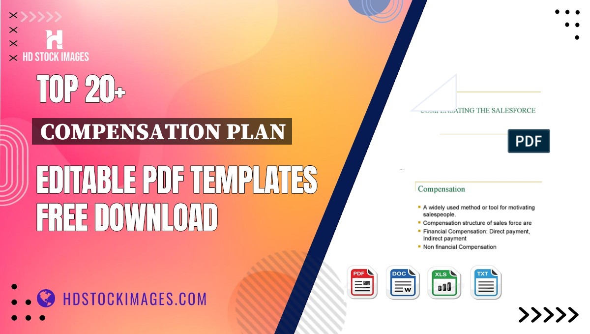 Top 20+ Compensation Plan Editable PDF Templates Free Download