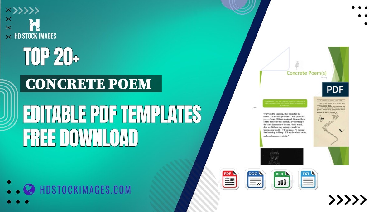 Top 20+ Concrete Poem   Editable PDF Templates Free Download