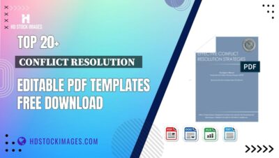 Top 20+ Conflict Resolution   Editable PDF Templates Free Download