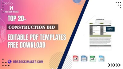 Top 20+ Construction Bid   Editable PDF Templates Free Download