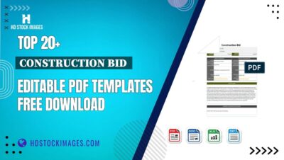 Top 20+ Construction Bid  Editable PDF Templates Free Download