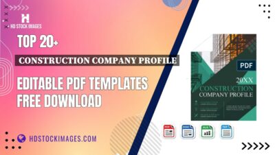 Top 20+ Construction Company Profile Editable PDF Templates Free Download