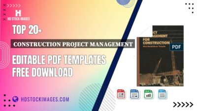 Top 20+ Construction Project Management Editable PDF Templates Free Download