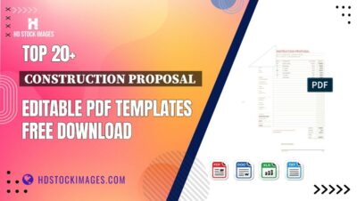 Top 20+ Construction Proposal  Editable PDF Templates Free Download