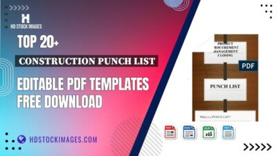 Top 20+ Construction Punch List Editable PDF Templates Free Download