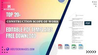 Top 20+ Construction Scope Of Work   Editable PDF Templates Free Download