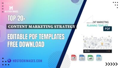 Top 20+ Content Marketing Strategy Editable PDF Templates Free Download