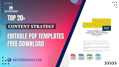 Top 20+ Content Strategy Editable PDF Templates Free Download