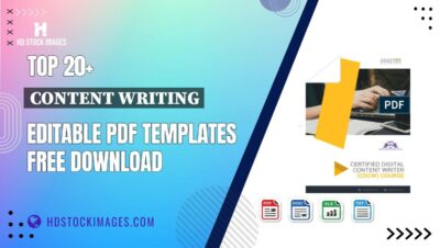 Top 20+ Content Writing Editable PDF Templates Free Download