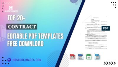 Top 20+ Contract Editable PDF Templates Free Download