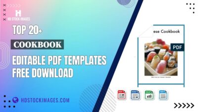 Top 20+ Cookbook Editable PDF Templates Free Download