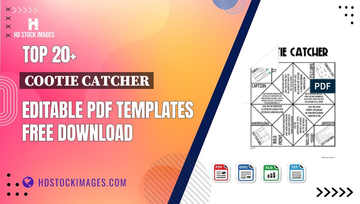 Top 20+ Cootie Catcher Editable PDF Templates Free Download