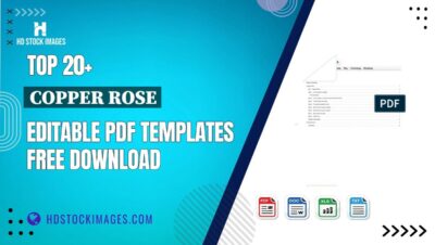 Top 20+ Copper Rose Editable PDF Templates Free Download