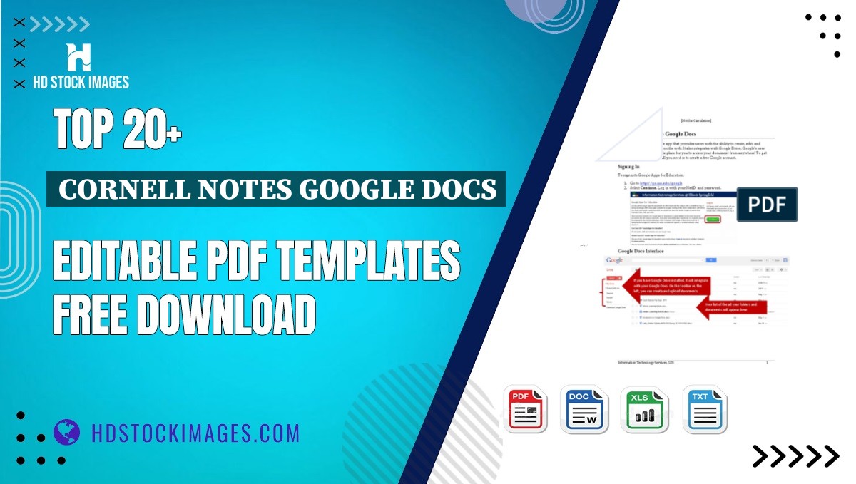 Top 20+ Cornell Notes Google Docs Editable PDF Templates Free Download