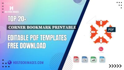 Top 20+ Corner Bookmark Printable Editable PDF Templates Free Download