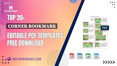 Top 20+ Corner Bookmark Editable PDF Templates Free Download