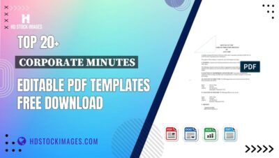 Top 20+ Corporate Minutes Editable PDF Templates Free Download