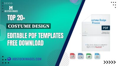 Top 20+ Costume Design Editable PDF Templates Free Download